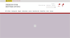 Desktop Screenshot of designsforbettergiving.com