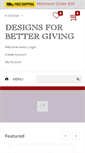 Mobile Screenshot of designsforbettergiving.com